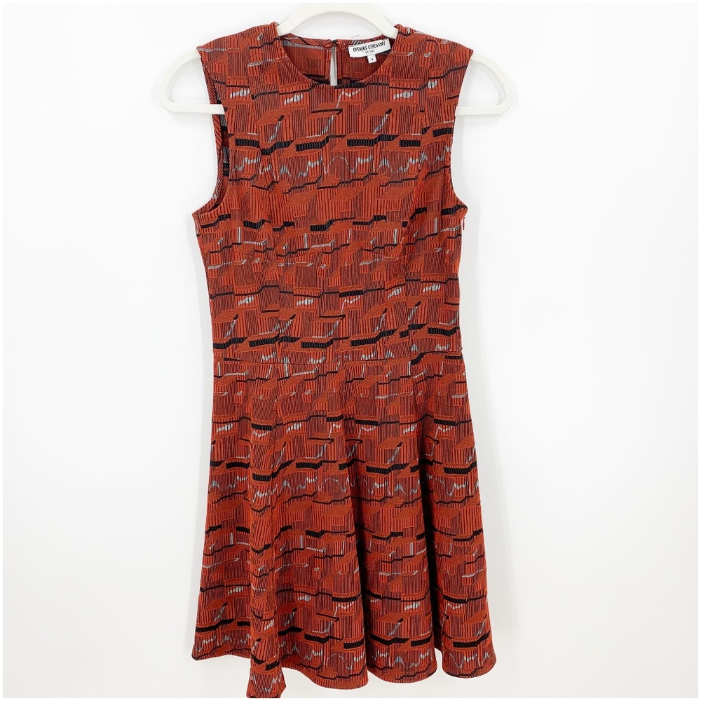 Opening Ceremony Geometric Print Fit and Flare Dress Sz 4 ASO TV